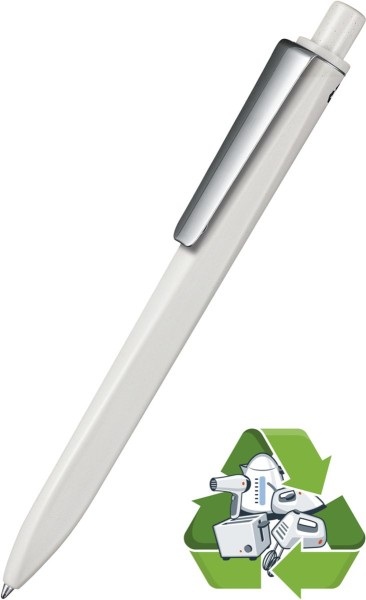 Ritter Pen Kugelschreiber Ridge Recycled Soft M 99803 grau + weiß 0150