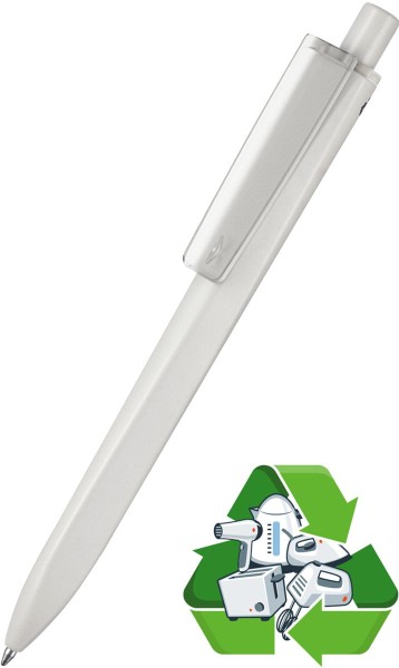 Ritter Pen Kugelschreiber Ridge Recycled Soft 99802 grau + transparent 0090