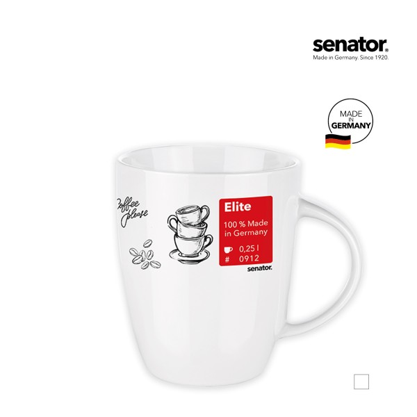 ELITE SENATOR Kaffeetasse inkl. 1C-Druck