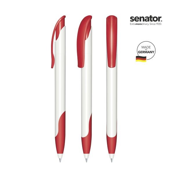 SENATOR Kugelschreiber CHALLENGER Polished Polished Basic SG 2958 Pantone 186 Rot