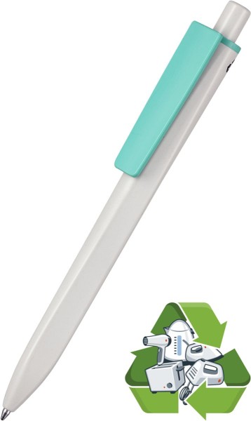 Ritter Pen Kugelschreiber Ridge Recycled Soft 99802 grau + türkis 1130 