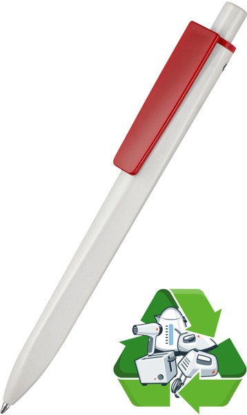 Ritter Pen Kugelschreiber Ridge Recycled Soft 99802 grau + rot 0650