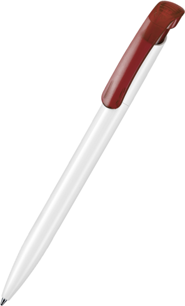 Ritter Pen Kugelschreiber Clear ST 42023 weiss + rubin-rot 3630