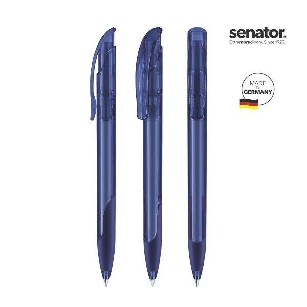 SENATOR Kugelschreiber CHALLENGER Clear SG 2597 Pantone 2757 Blau