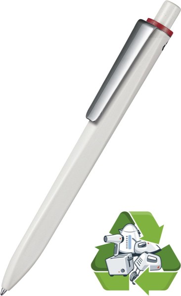 Ritter Pen Kugelschreiber Ridge Recycled Soft M 99803 grau + rot 0650