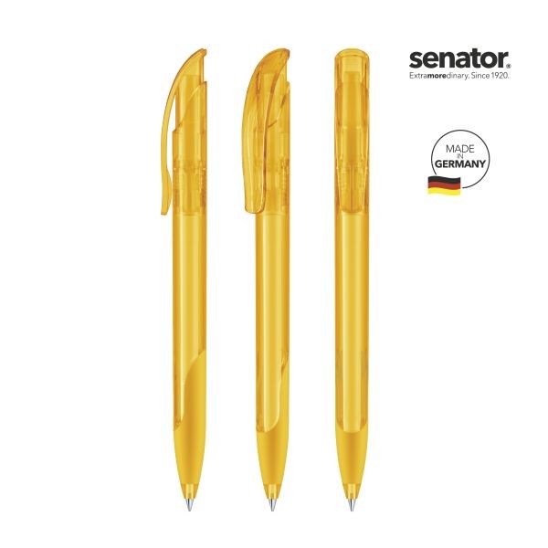 SENATOR Kugelschreiber CHALLENGER Clear SG 2597 Pantone 7408 Gelb