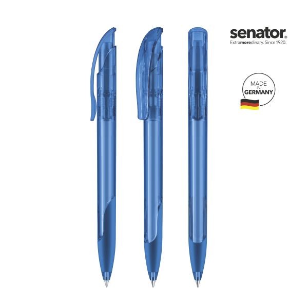 SENATOR Kugelschreiber CHALLENGER Clear SG 2597 Pantone 2935 Blau