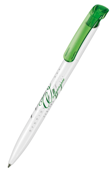 Ritter Pen Kugelschreiber Clear ST 42023 weiss + gras-grün 4070