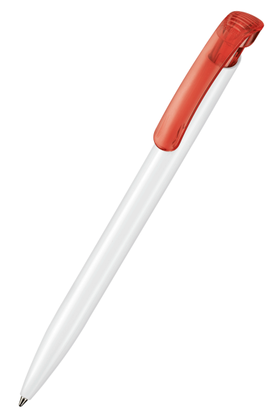 Ritter Pen Kugelschreiber Clear ST 42023 weiss + feuer-rot 3609