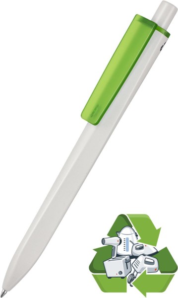 Ritter Pen Kugelschreiber Ridge Recycled Soft 99802 grau + grün transparent 1054 