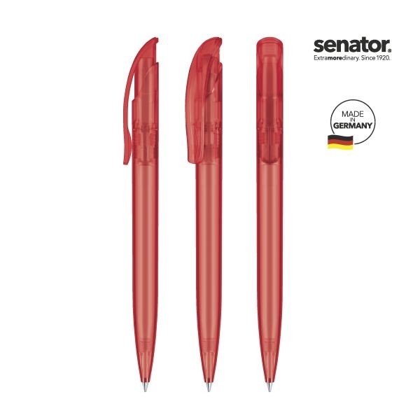 SENATOR Kugelschreiber CHALLENGER Frosted 2418 Pantone 186 Rot