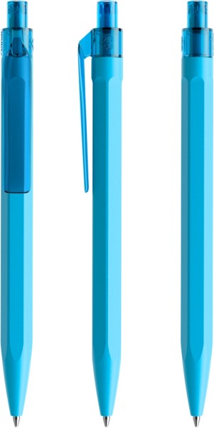 QS50 prodir Kugelschreiber PMT Flat-Clip M58 cyan-blau