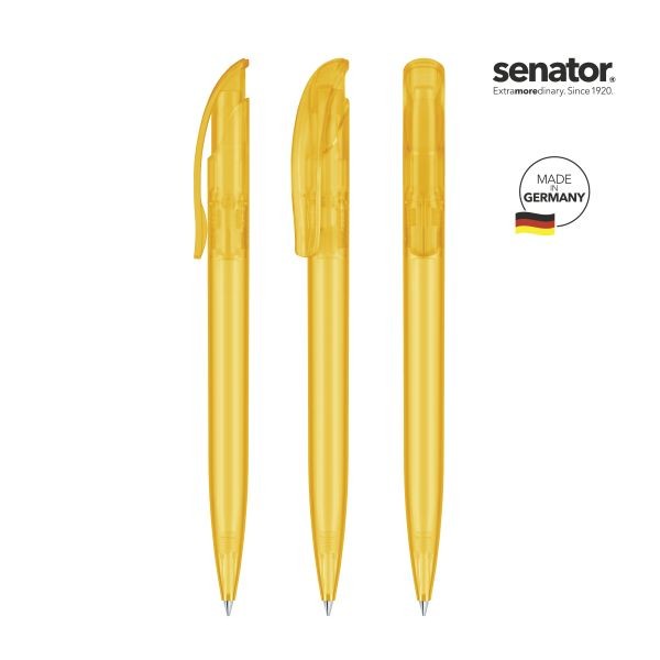 SENATOR Kugelschreiber CHALLENGER Frosted 2418 Pantone 7408 Gelb